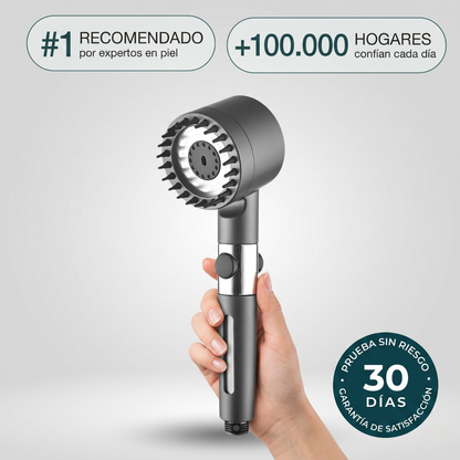 Cabezal de Ducha con Filtro Iónico para Piel Sensible y Cabello Dañado