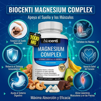 Complejo de Magnesio 8 en 1 de Biocenti