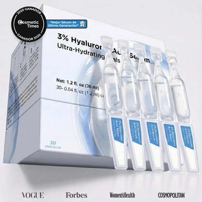 Sérum Ultra Hidratante con 3% de Ácido Hialurónico de Biocenti (30 Ampollas)