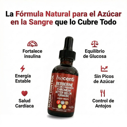 El regulador de azúcar en sangre más potente de la naturaleza de Biocenti