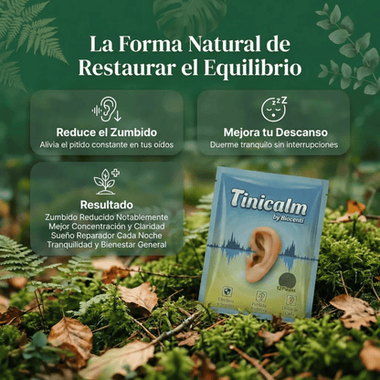 TiniCalm™ | Reduce los zumbidos y pitidos de forma natural en 2 Semanas