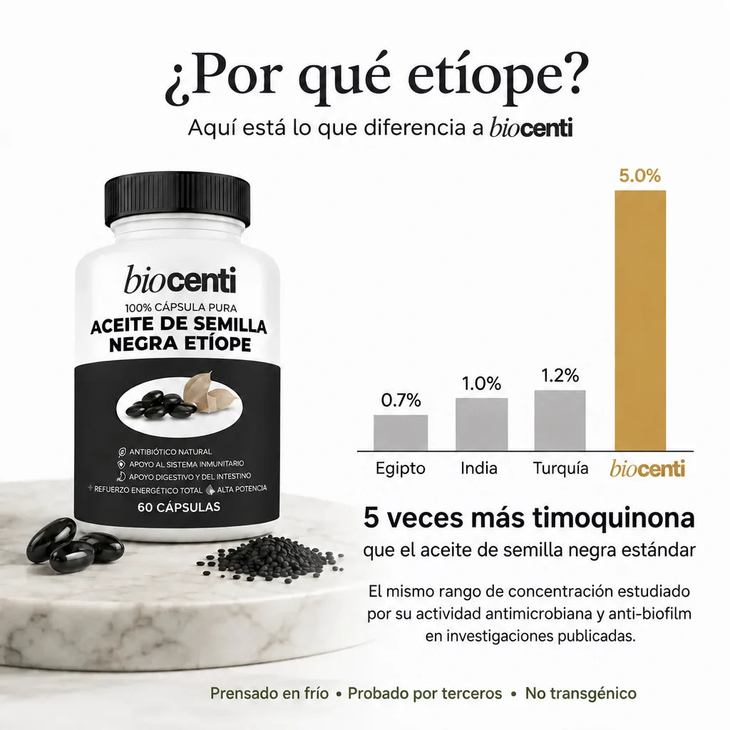 Aceie de Semilla Negra Etíope de Biocenti