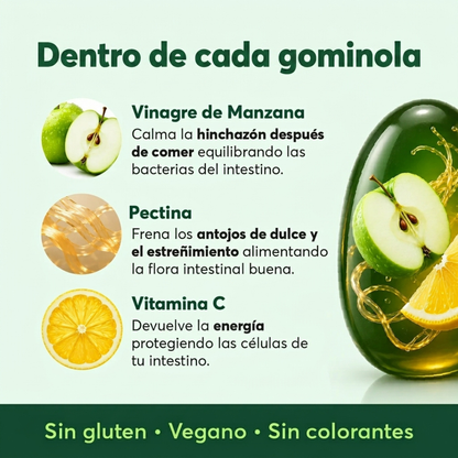 Gominolas de Vinagre De Manzana, Vitamina C y Pectina de Biocenti