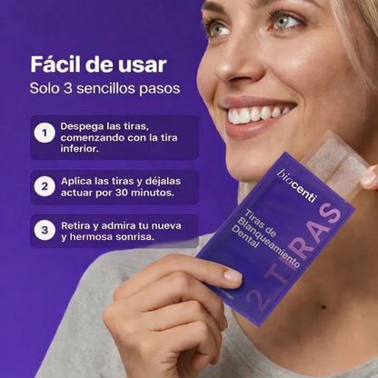 Tiras Blanqueadoras Dentales de Biocenti