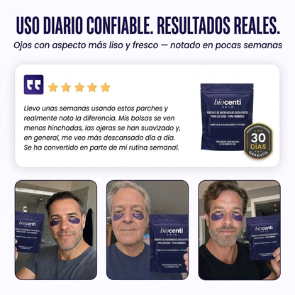 Parches reparadores para el contorno de ojos