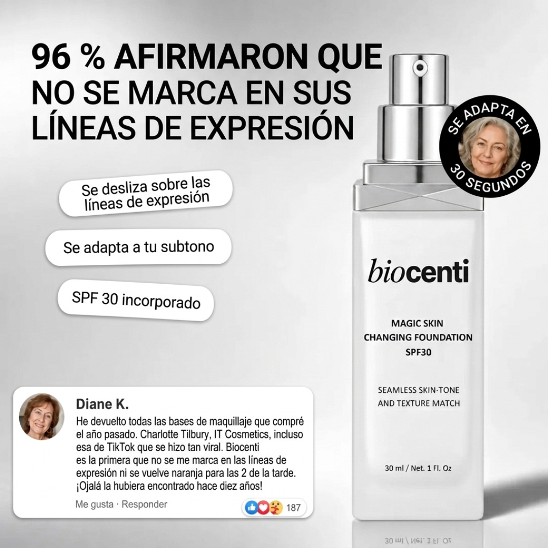 Base de Maquillaje Mágica Adaptativa de Biocenti