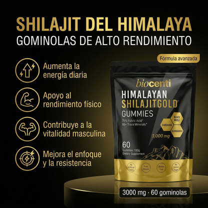 Biocenti | Gominolas de Shilajit del Himalaya