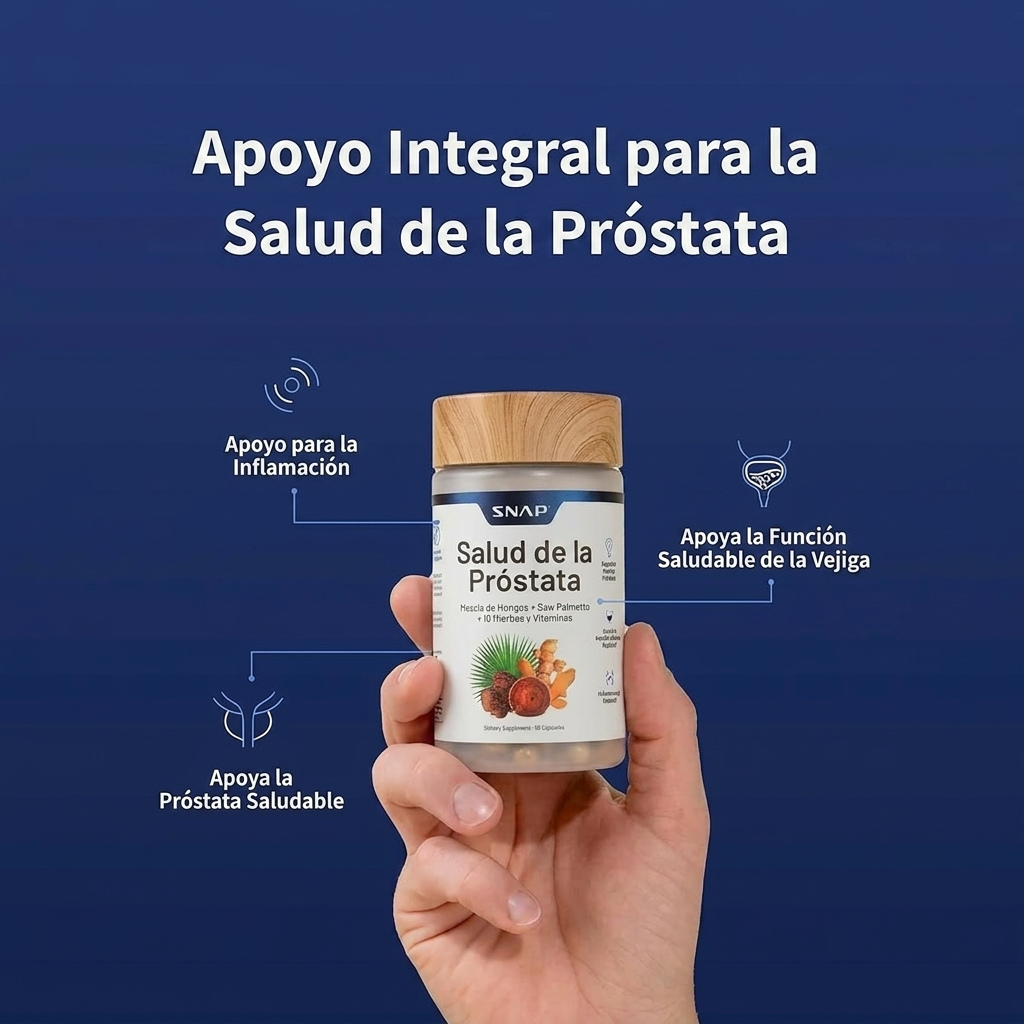 Prostate Health™ – Fórmula Natural para la Salud de la Próstata, Vejiga y Vitalidad Masculina (90 Cáp)