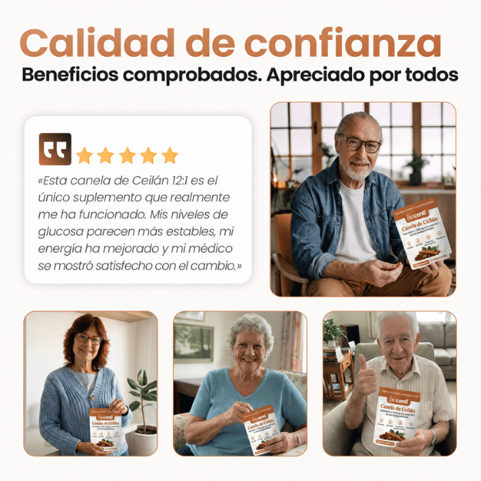 Canela de Ceilán 7200 mg equivalente con aceite MCT