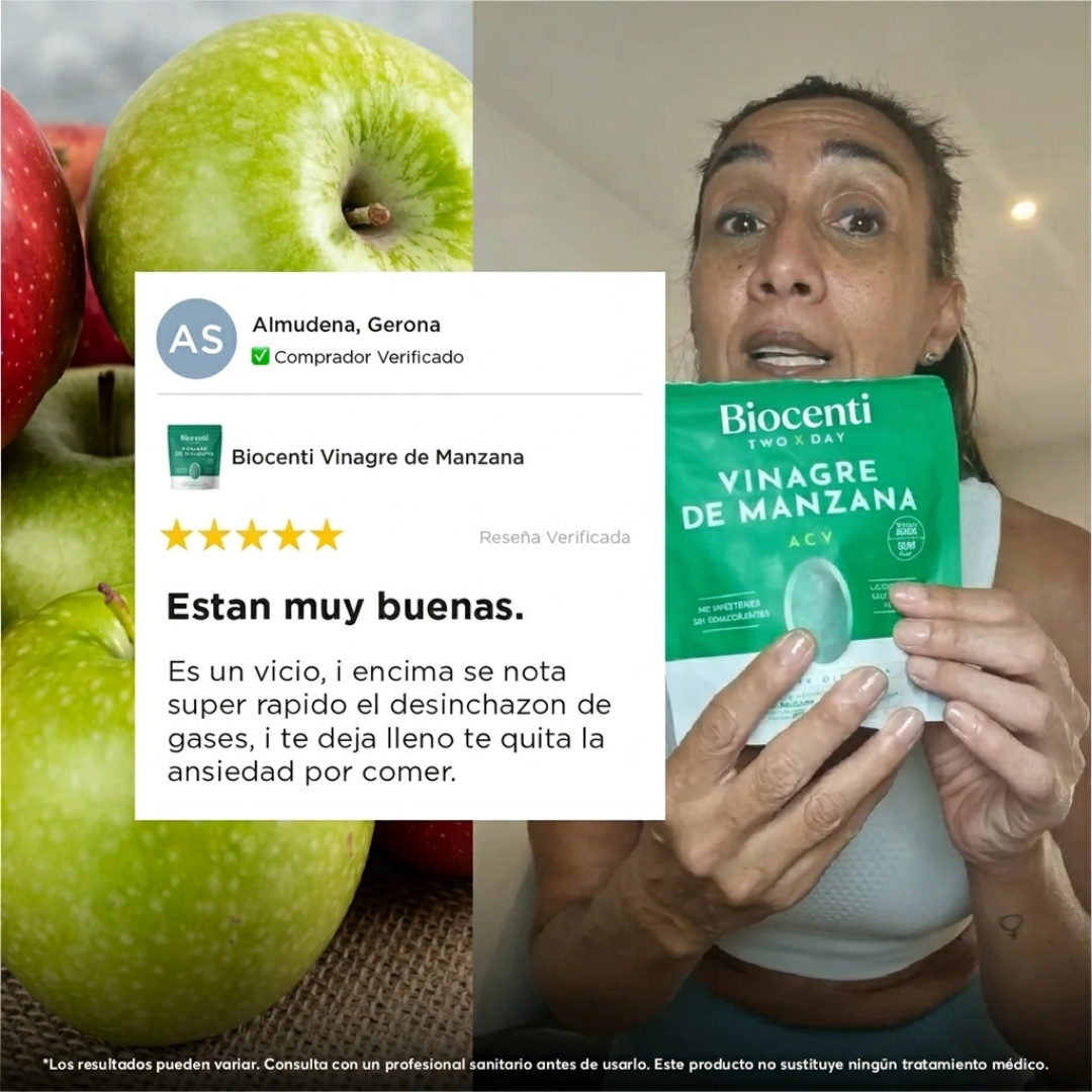 Gominolas de Vinagre De Manzana, Vitamina C y Pectina de Biocenti