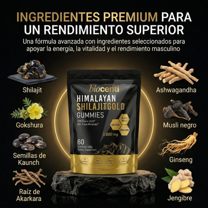 Biocenti | Gominolas de Shilajit del Himalaya
