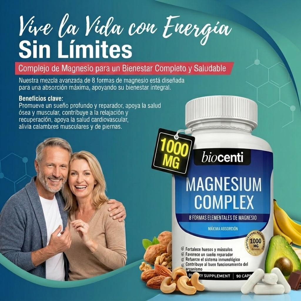 Complejo de Magnesio 8 en 1 de Biocenti